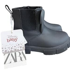 ZARA KIDS Mickey Mouse Ears Combat Boots NWT Size 22 US 6.5